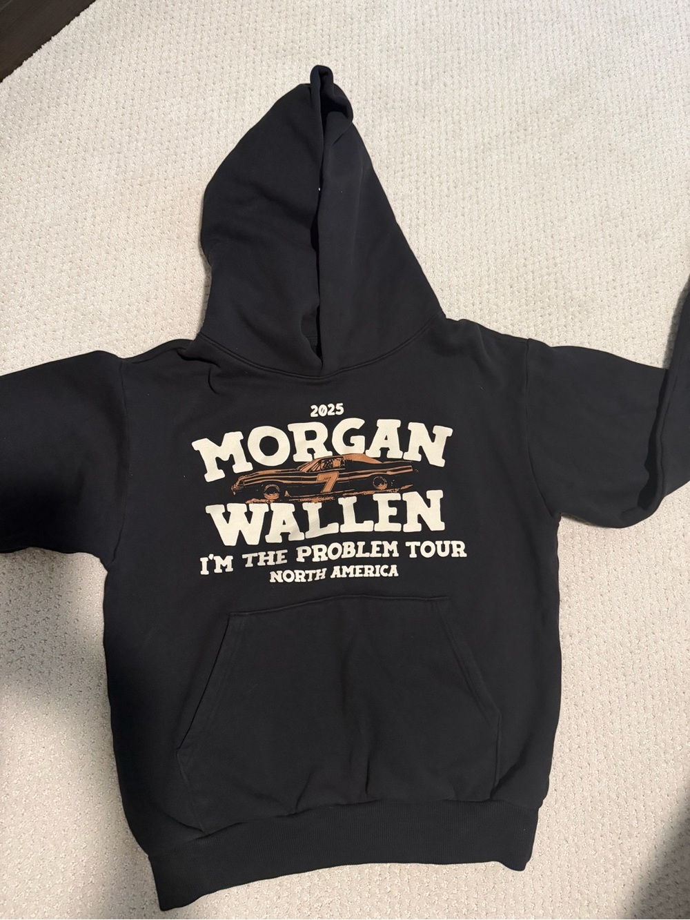 Morgan Wallen Black Tour Hoodie - I'm The Problem Tour - Size small
